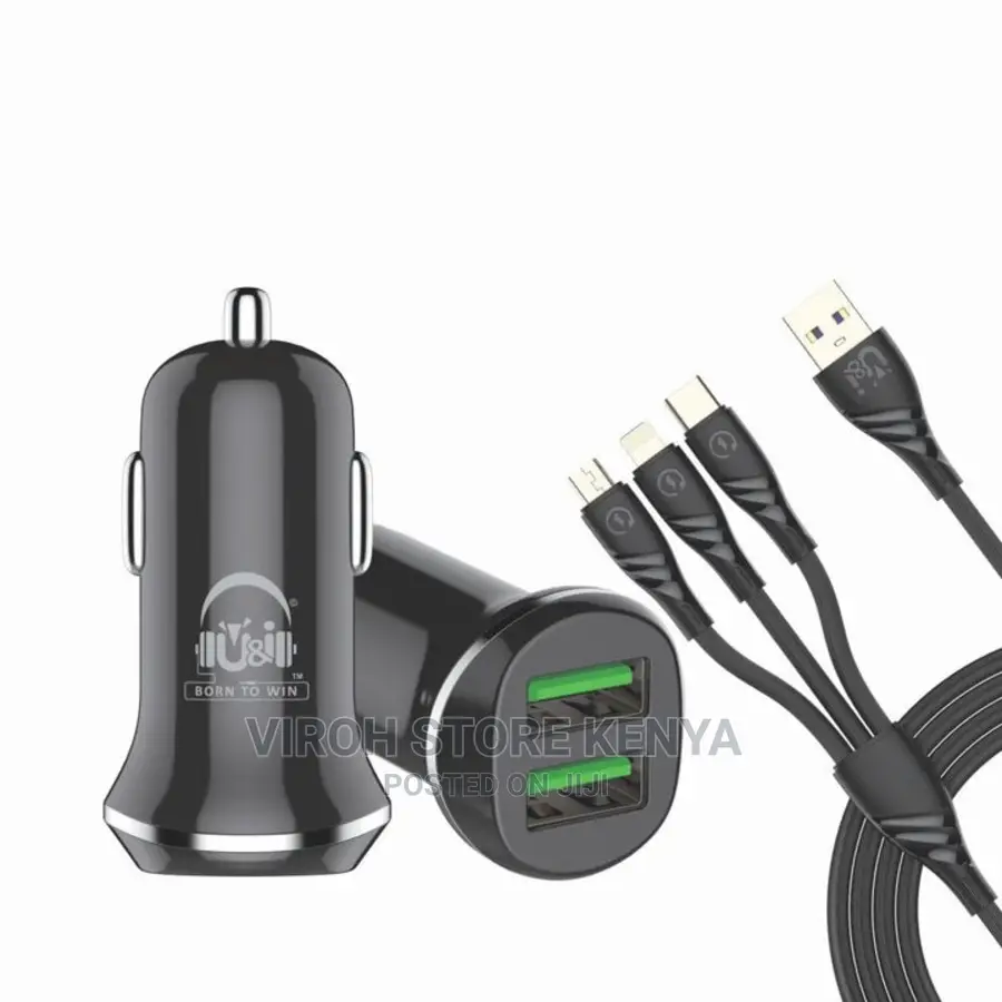 Uicc4149 Rider Series Car Charger With 3in1 Charge Cable U I