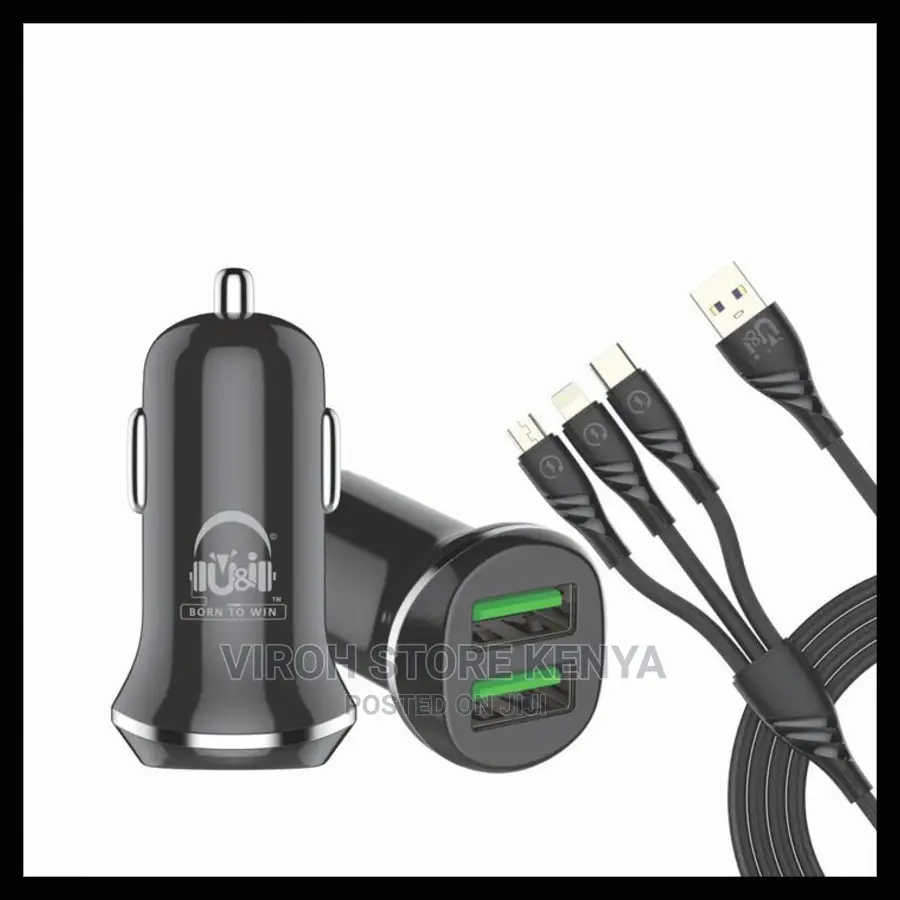Uicc4149 Rider Series Car Charger With 3in1 Charge Cable U I
