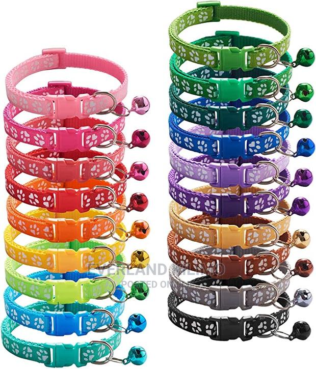 Elegant Paw Printed Pet Collar - main view