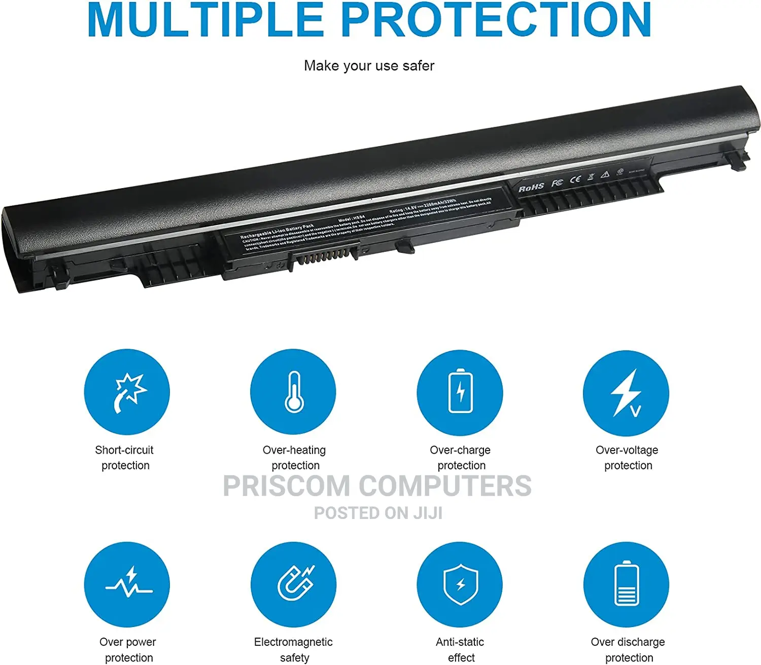 HS03 HS04 Laptop Battery for Hp 240 G4, 245 G4, 250 G4, 255