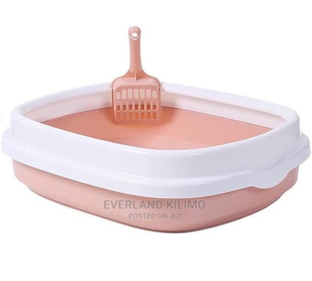 Cat Litter Box With Scoop - main view