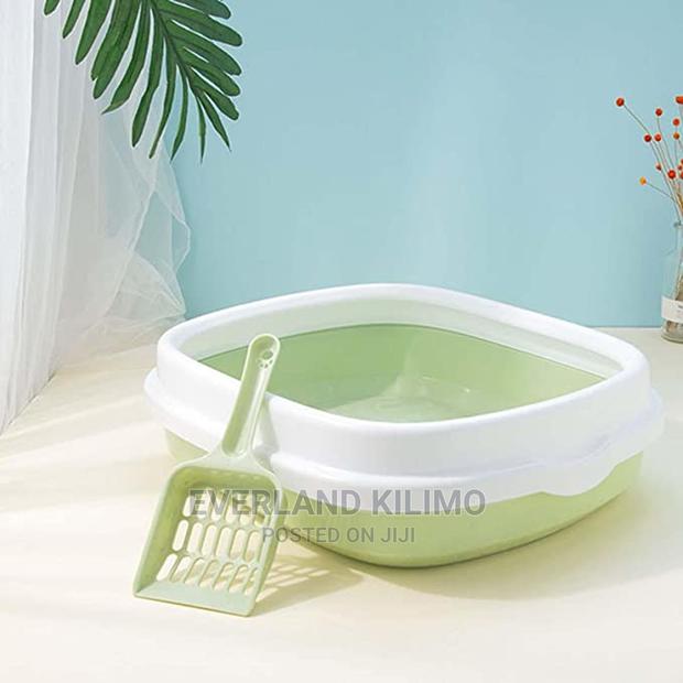 Cat Litter Box Plus Side Scoop - main view