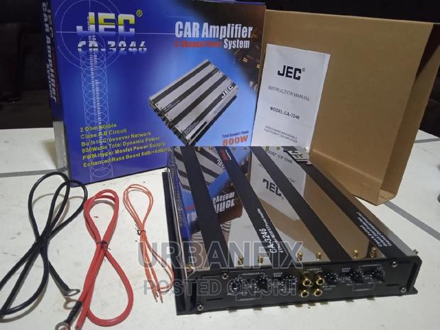 JEC 800 Watts 4 Channel Car Amplifier System