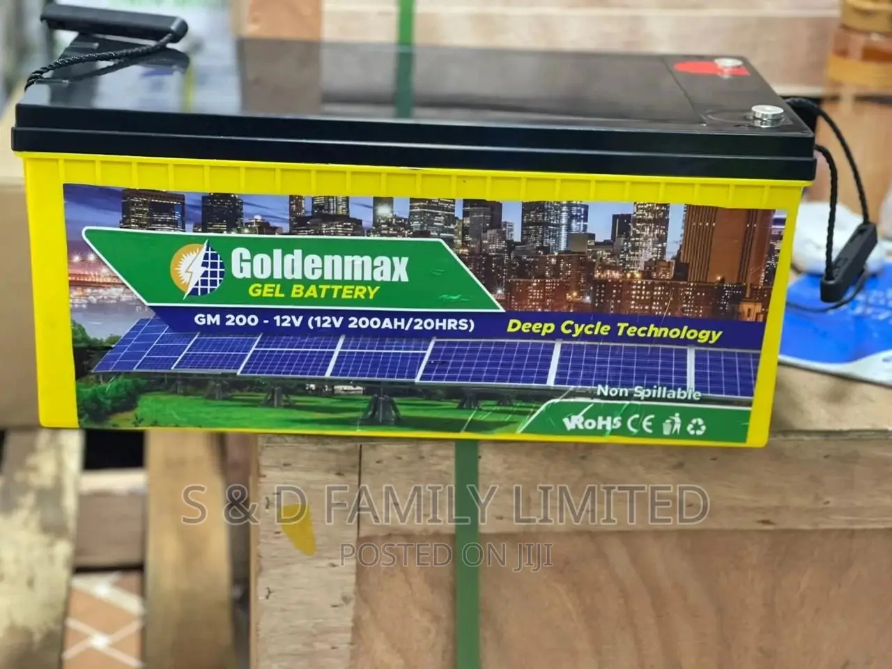 Goldenmax 200AH Gel Battery