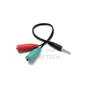 AUX Y Audio Splitter 3.5mm 1 Male to 2 Female Headphone And