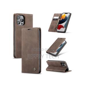iPhone 13 Pro Max Flip Wallet Protection Leather Case Cover - thumbnail 2