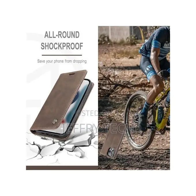 iPhone 13 Pro Max Flip Wallet Protection Leather Case Cover