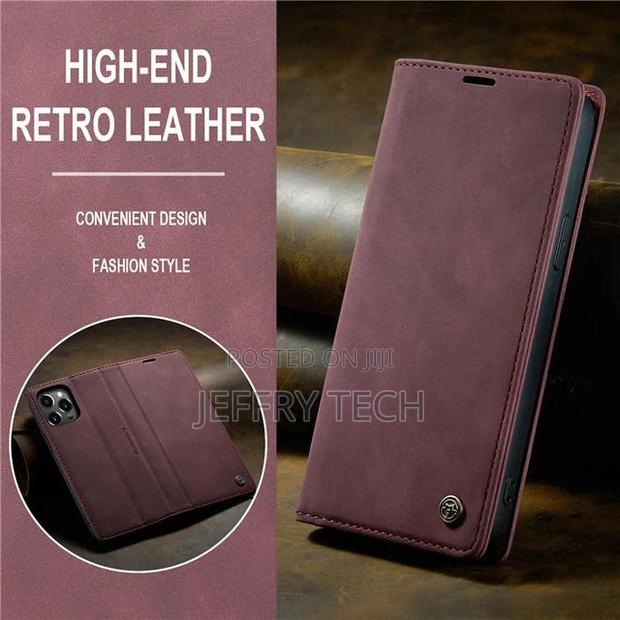 iPhone 14 Pro Max Flip Case Wallet Protection Leather Cover - main view