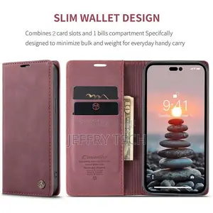 iPhone 14 Pro Max Flip Case Wallet Protection Leather Cover