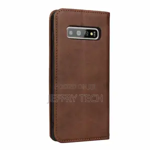 S10 Plus 5G Flip Case Card Holder Holster Magnetic Leather