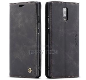 Oneplus 7 Wallet Kickstand Magnetic Flip Case Black - thumbnail 2