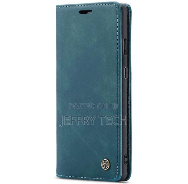 Oneplus 7 Wallet Kickstand Magnetic Flip Case Blue - thumbnail 3