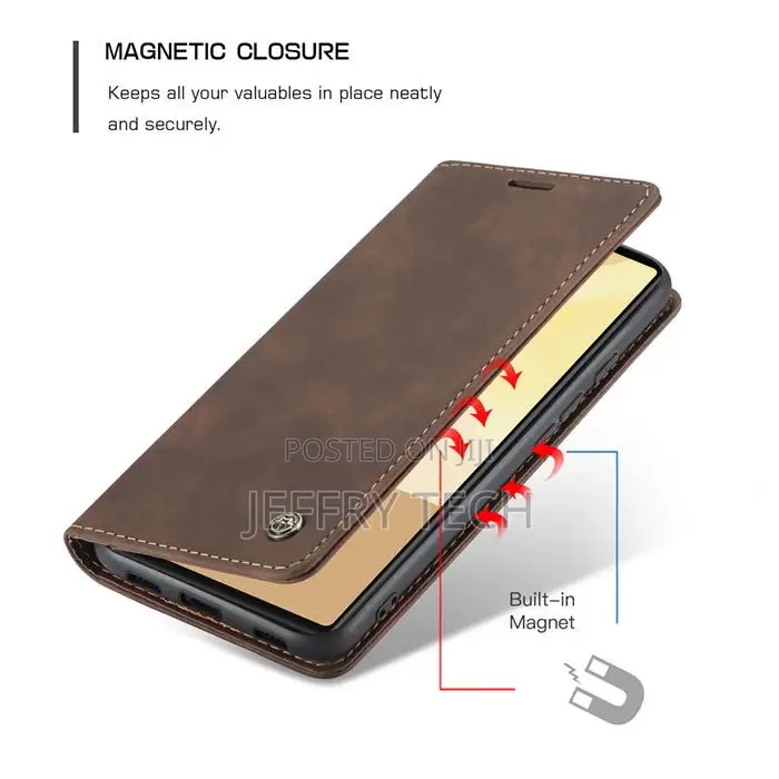 Caseme Google Pixel 6 Pro Wallet Magnetic Case Coffee