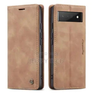 Caseme Google Pixel 6 Pro Wallet Magnetic Case Brown