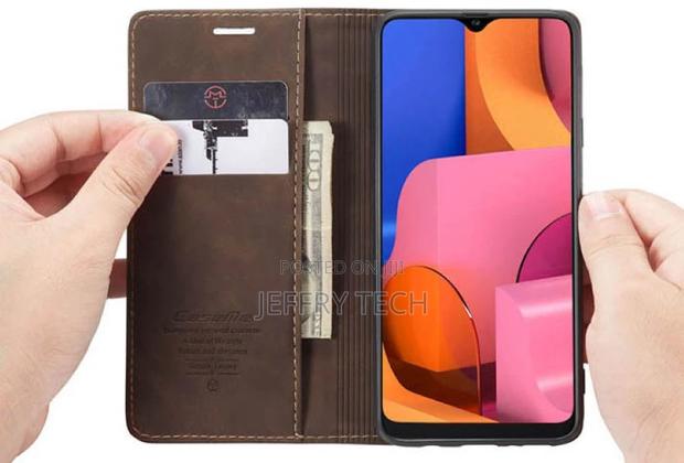Luxury Leather Wallet Case for Samsung Galaxy A20S Cover - thumbnail 2