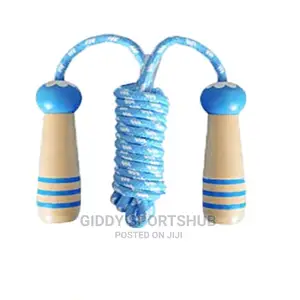 Wooden Handle Jump Rope With Braided Rope -10ft 10 Ft