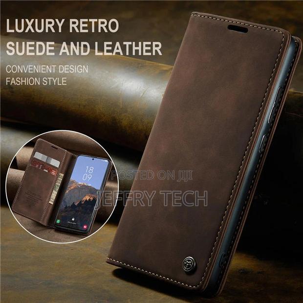 Samsung Galaxy S23 Wallet Retro Leather Case Coffee