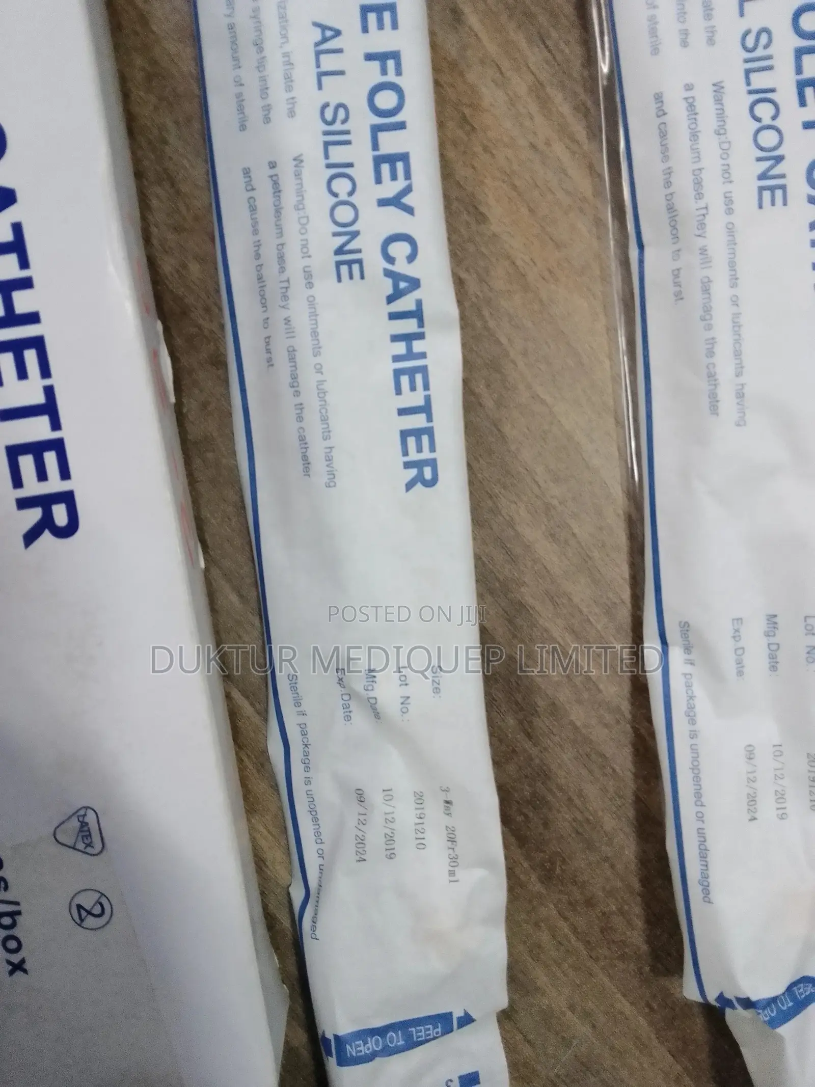 Pure Silicone Urethral Catheter 3 Way Size.16/18/20/22