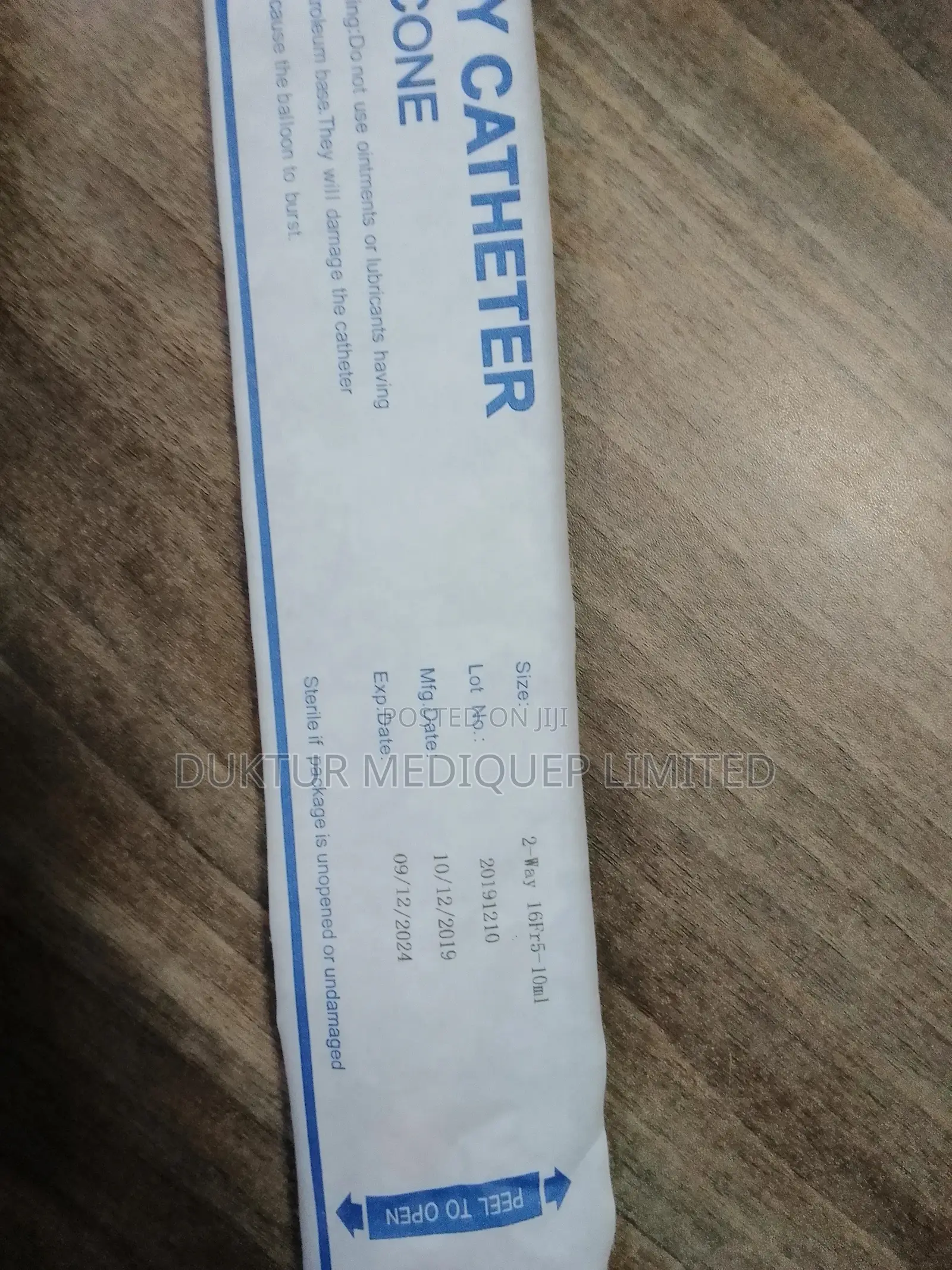 Pure Silicone Urethral Catheter 2 Way Size.16/20/22