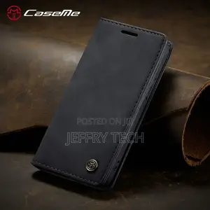 iPhone 12 Case Magnet Auto Sleep Flip Credit Card Leather