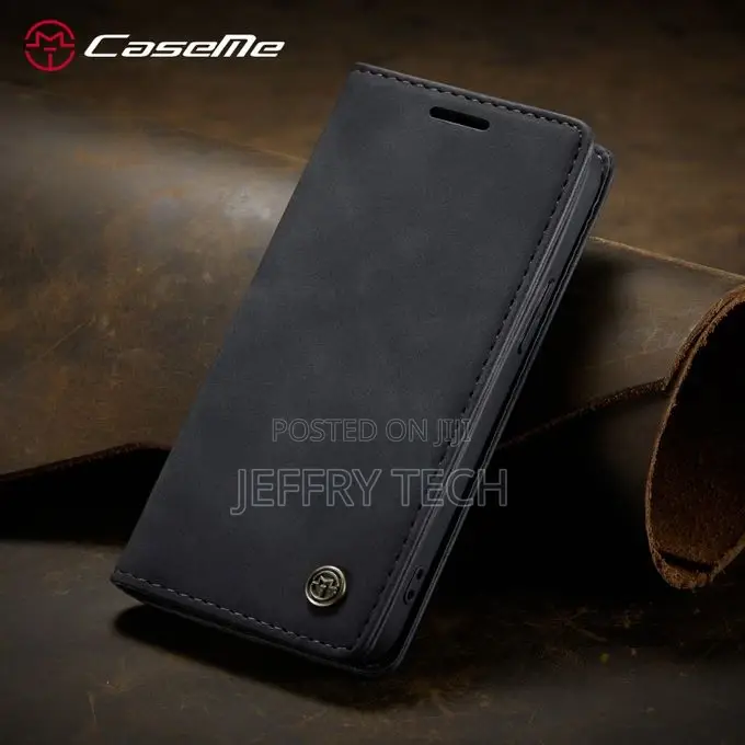 iPhone 12 Case Magnet Auto Sleep Flip Credit Card Leather