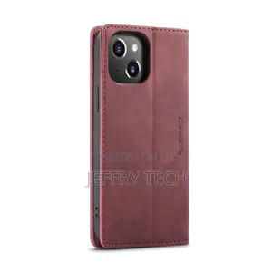 Leather Wallet Case for iPhone 14 Pro Max Plus Luxury Silico
