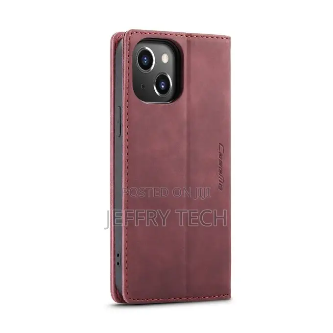 Leather Wallet Case for iPhone 14 Pro Max Plus Luxury Silico