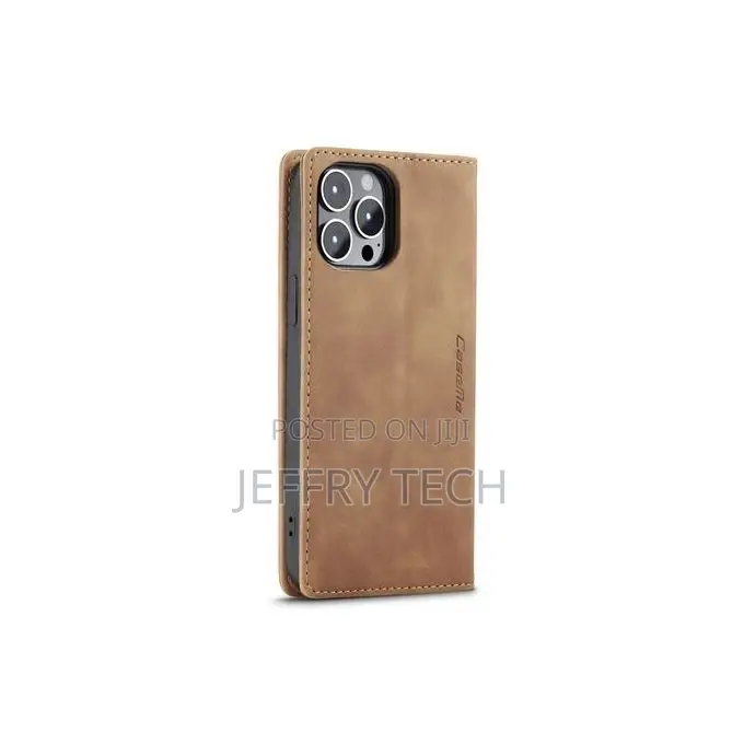 Leather Magnetic Card Wallet Case Cover for iPhone 14 Pro