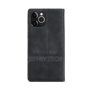 For iPhone 12 Pro Max Caseme-013 Leather Case(Black)