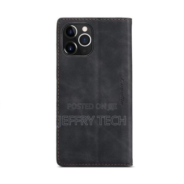For iPhone 12 Pro Max Caseme-013 Leather Case(Black) - thumbnail 2