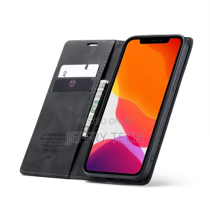 For iPhone 12 Pro Max Caseme-013 Leather Case(Black)