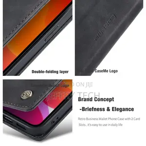 iPhone 12 Mini Flip Leather Case With Card Slot Holder 