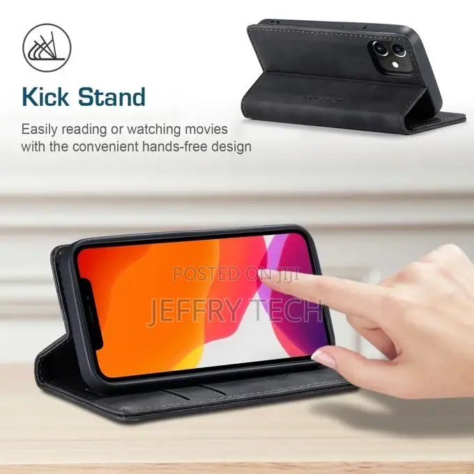 iPhone 12 Mini Flip Leather Case With Card Slot Holder 