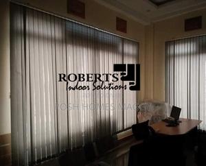 White Vertical Office Window Blinds - main view
