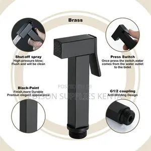 Arabic Shower Black Shattafs Stainless Steel Bidets Sprays