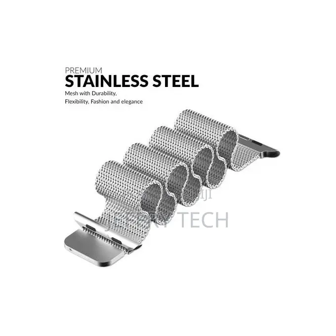 Apple Watch Series 7 Stainless Steel Band Strap - 45mm - Sil