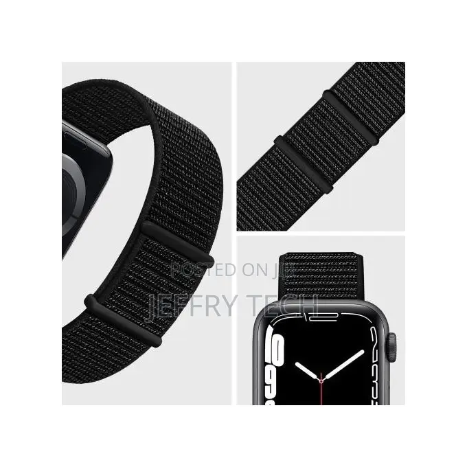 Apple Watch Series 8 (45mm) Nylon Sport Replacement Strap Ba