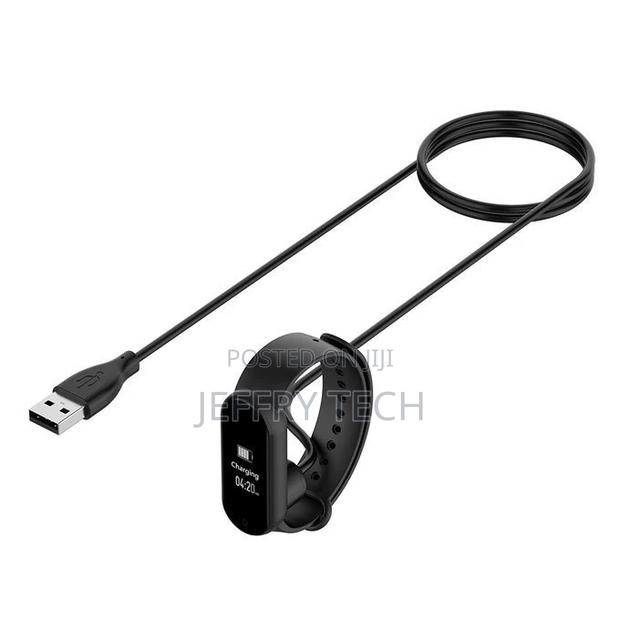 USB Charger for Xiaomi Mi Smart Band 5 Black - thumbnail 3