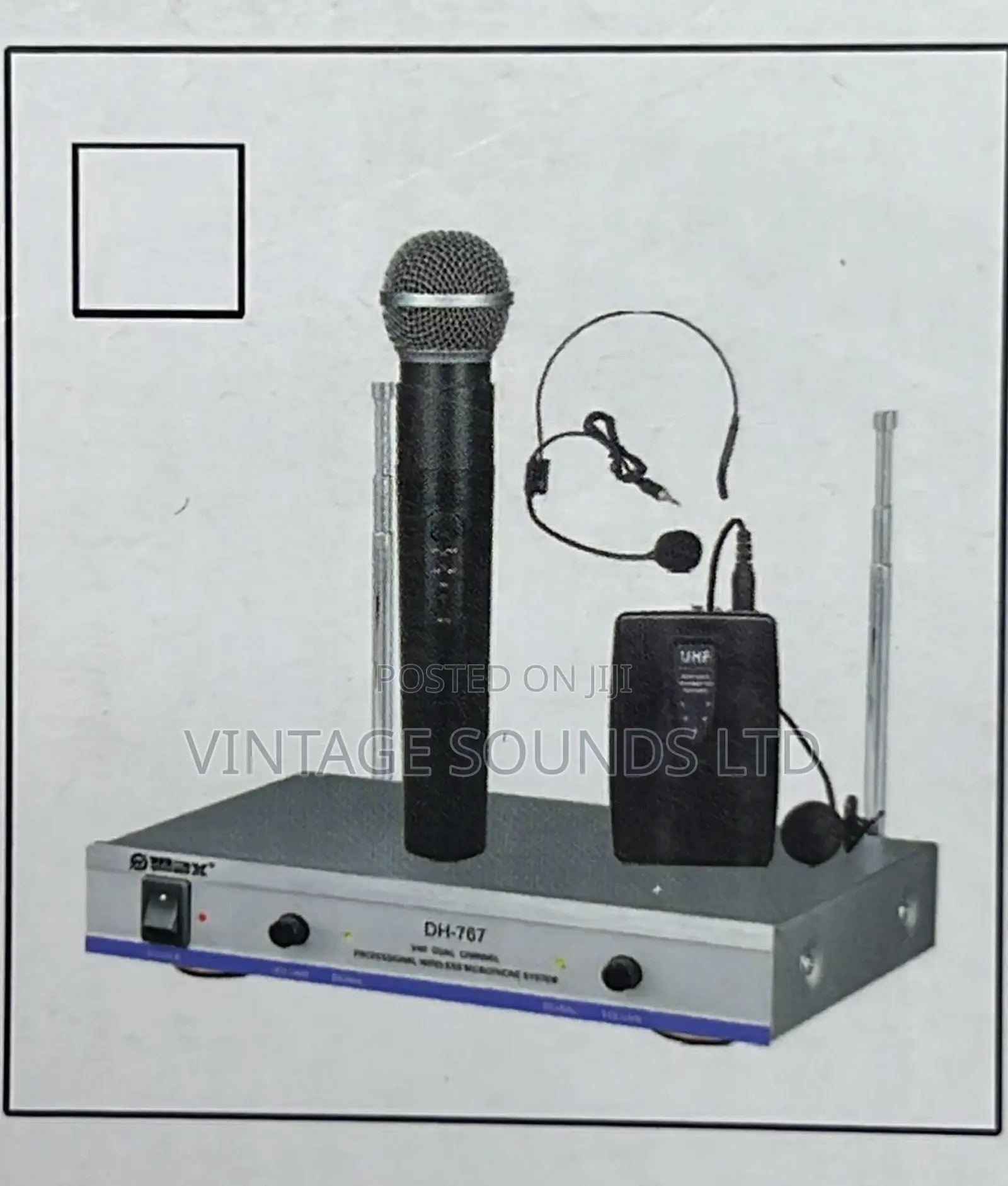 Max Dual 3in1 UHF Wireless Microphone System DH-767