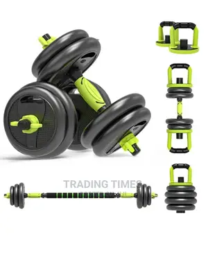 6 in 1 Set With Kettle Bells and Bar Bell -30 Kg