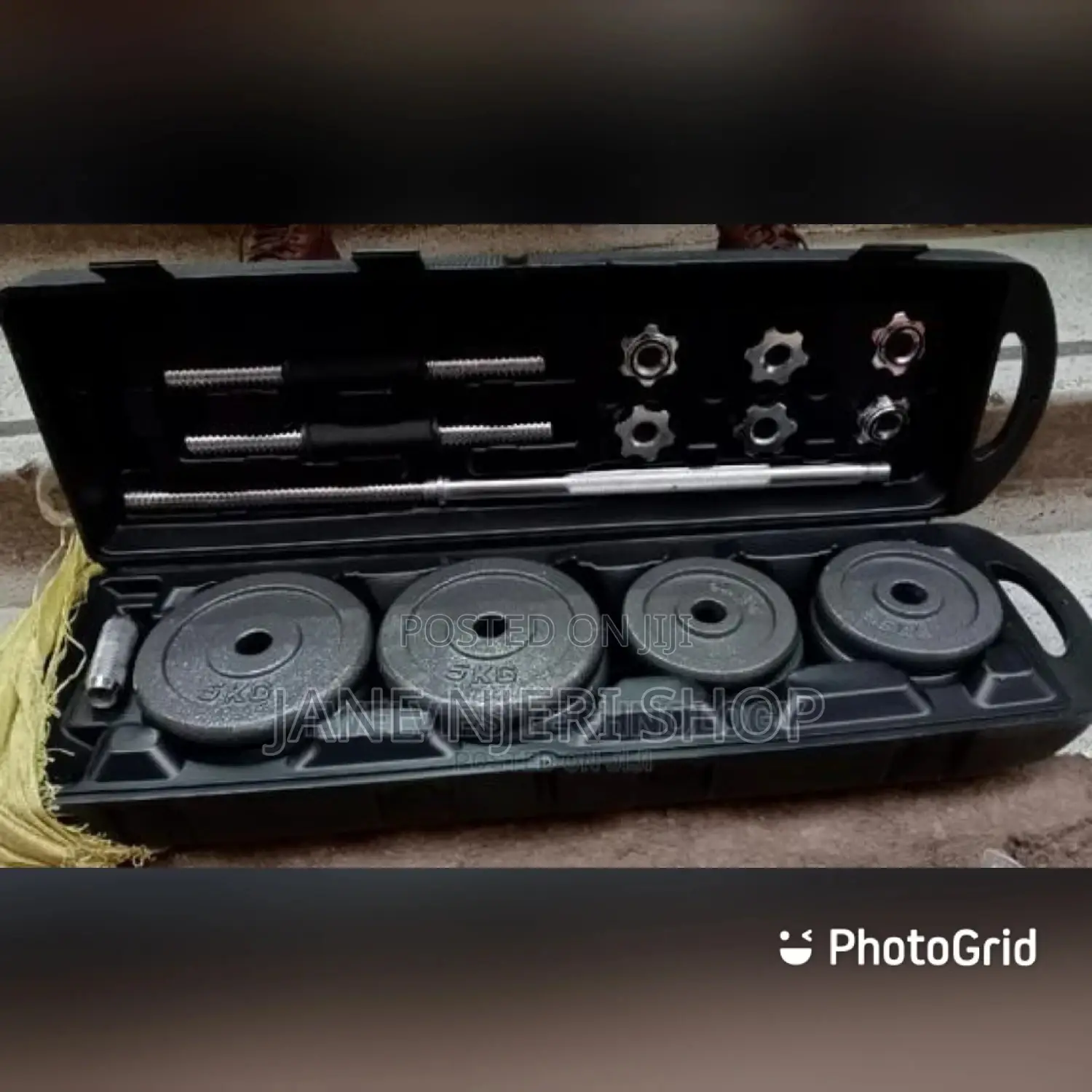 Adjustable 50 Kg Dumbells Set