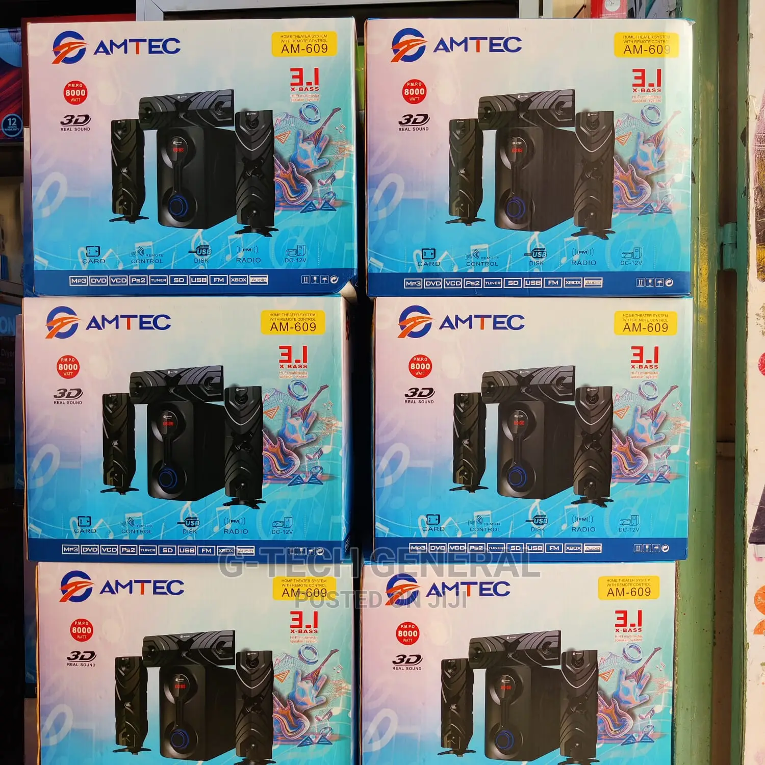 Amtec Am-609 3.1ch X-Bass Multimedia Speaker System