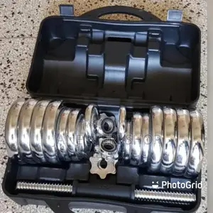 Silver Dumbbells 30 Kg