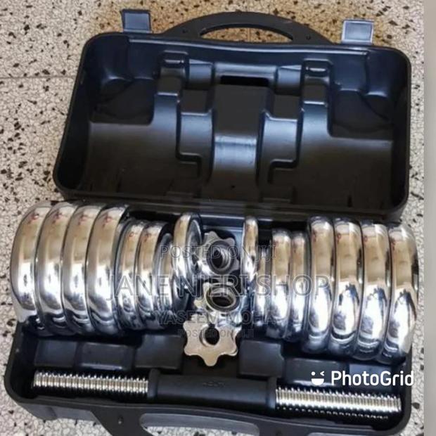 Silver Dumbbells 30 Kg