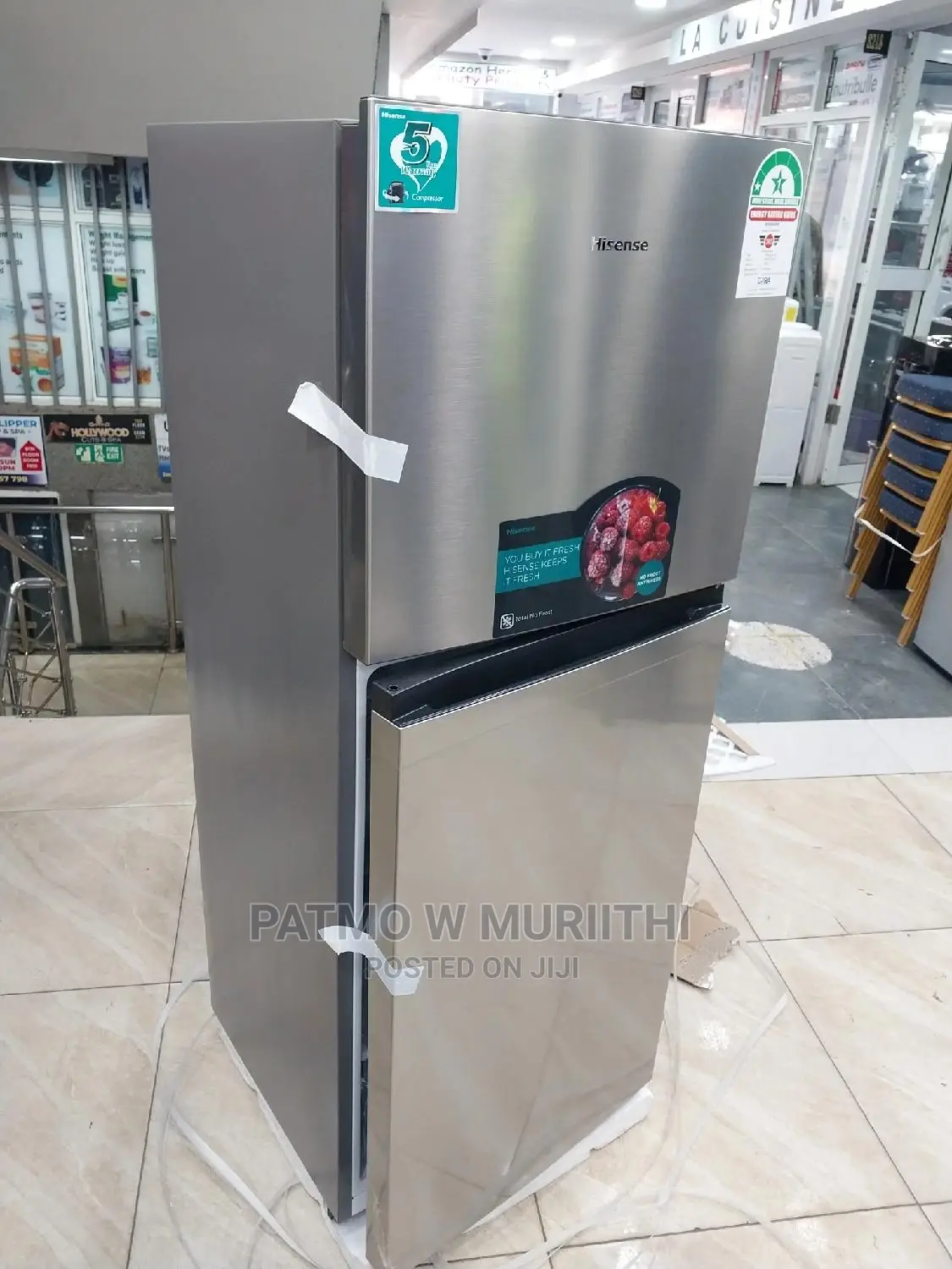 Refrigerator-Refrigerator Hisense Double Door Fridge 203l