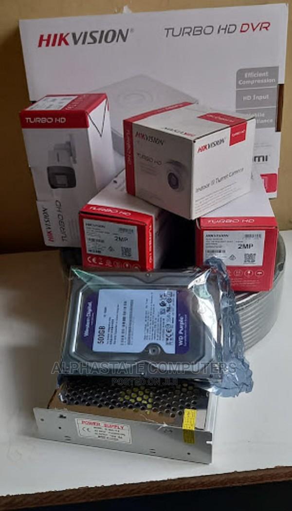 Hikvision 4 Full HD CCTV Camera Full Kit With 8 Channel DVR+