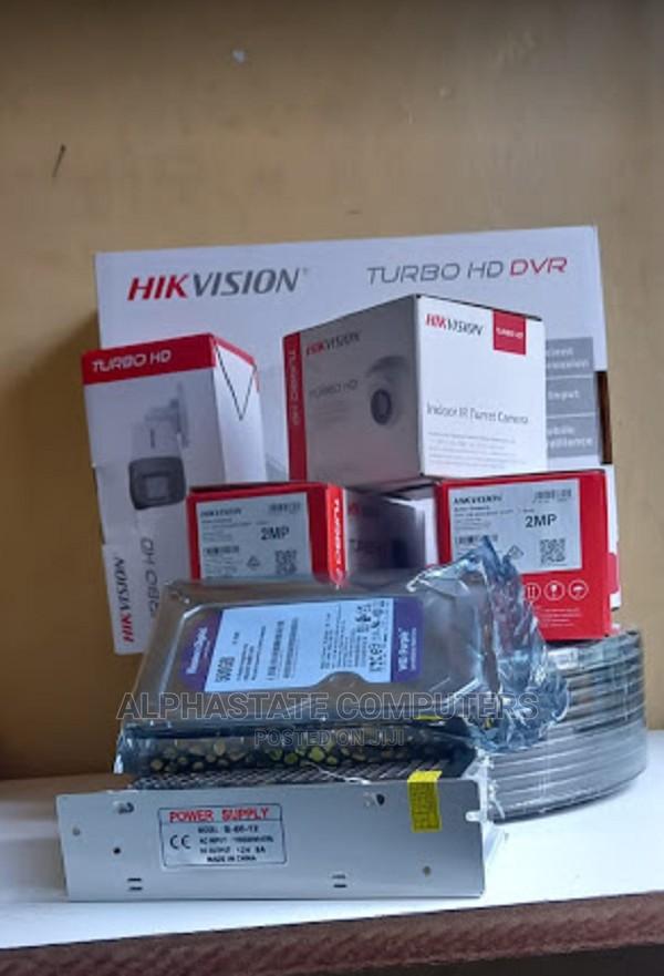 Hikvision 4 Camera CCTV Kit (With 500GB+50M Cable)