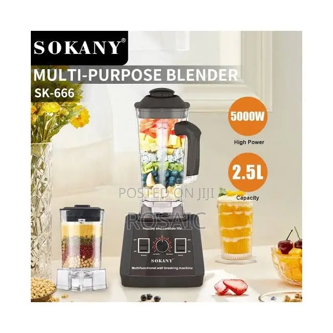 Sokany Commercial Blender (5000 Watts)