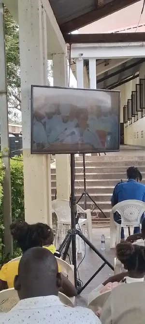Outdoor TV Set Up Hire in a Church