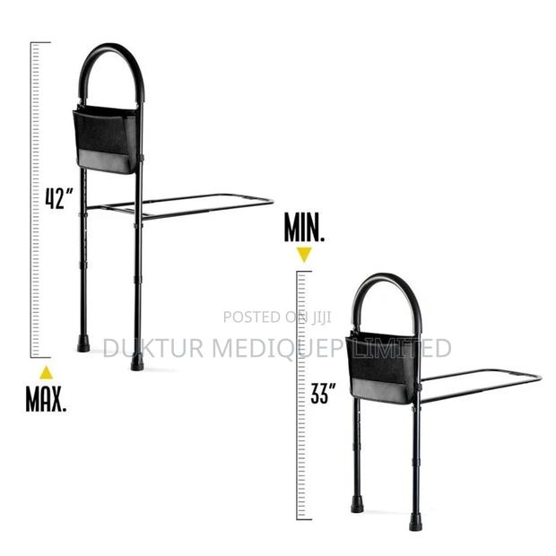 Bed Assist Rail Adjustable Heights With Storage Pocket - thumbnail 3